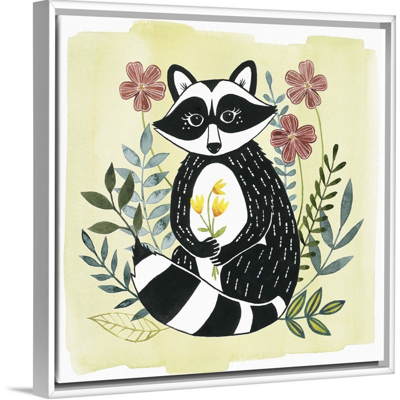 Shine Animals Canvas Art, 24" H x 24" W x 1.75" D, White Floating Frame