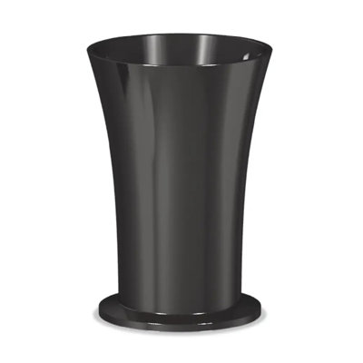 Contenant de rangement élégant en acier inoxydable à finition brillante, organisateur d'ustensiles autoportant pour la cuisine, le café et le restaurant, noir
