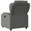 Fauteuil de massage inclinable gris foncé