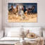 Courir sur un cheval, impression sur toile-92279667