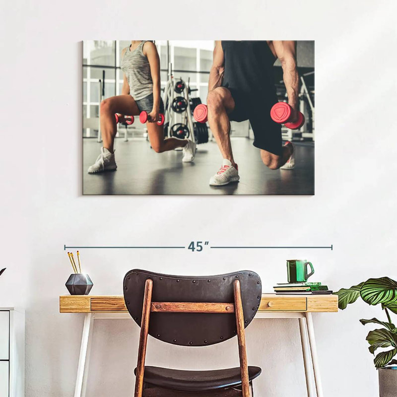 Sireci Lunges Exercise, 26" H x 39" W