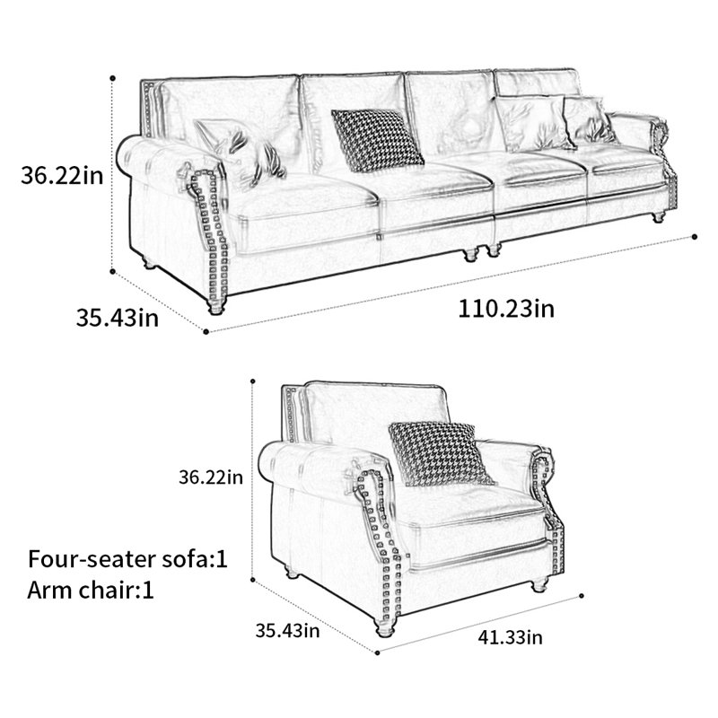 Retro American style sofa