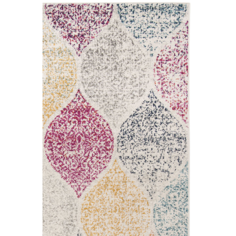Tapis à motif géométrique Desiree Performance, Carré 6 pi 7 po
