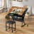 Yumisani Drawing Table with Stool Table Top Adjustable Angle with 2 Drawers Drawing Square Table-973831557