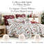 Ensemble de literie réversible Southshore Fine Linens White Christmas, 7 pièces, comprenant 1 courtepointe, 2 taies d'oreiller king, 2 taies d'oreiller carrées, 1 coussin décoratif et 1 housse de coussin, taille king/california king-102595331