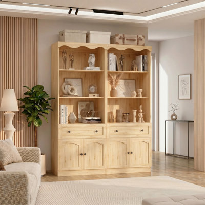 Armoire avec tiroirs en bois