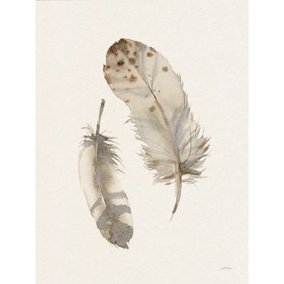 «Nystead Falling Feathers II on Canvas» par Katrina Pete, reproduction