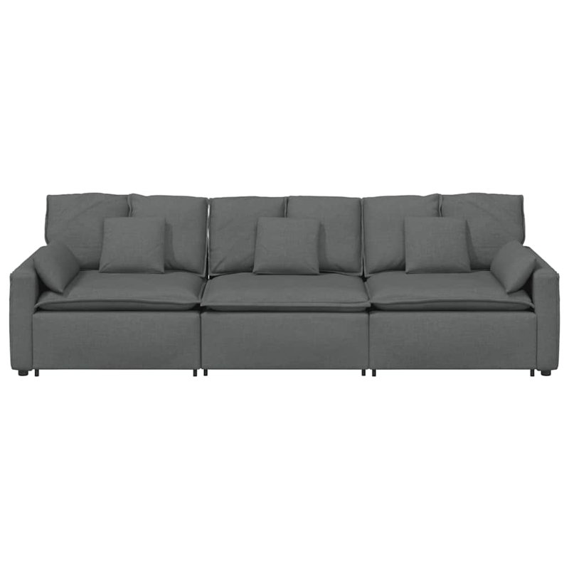 Canapé modulaire avec coussins gris foncé, H 25,2 po x l 44,1 po x P 41,3 po, 3