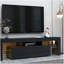 Meuble télé moderne noir, télécommande 20 lumières DEL-1613376017