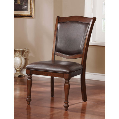Chaise d'appoint l 21,4 po Traditional (2 / RTC), cerisier brun / espresso