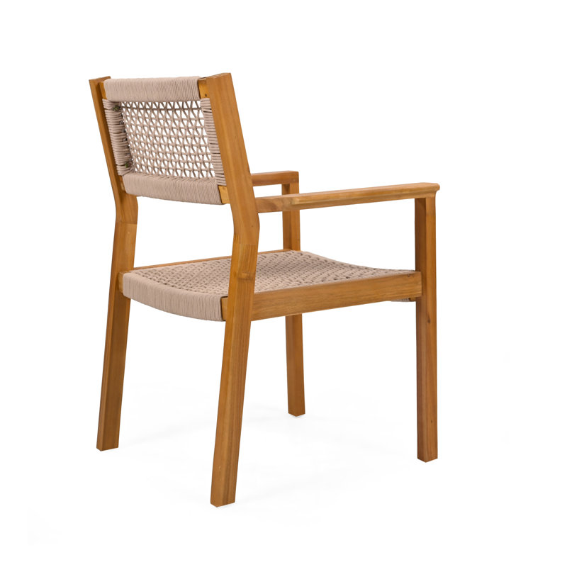 Chaise tressée brun clair, Marron clair, 1