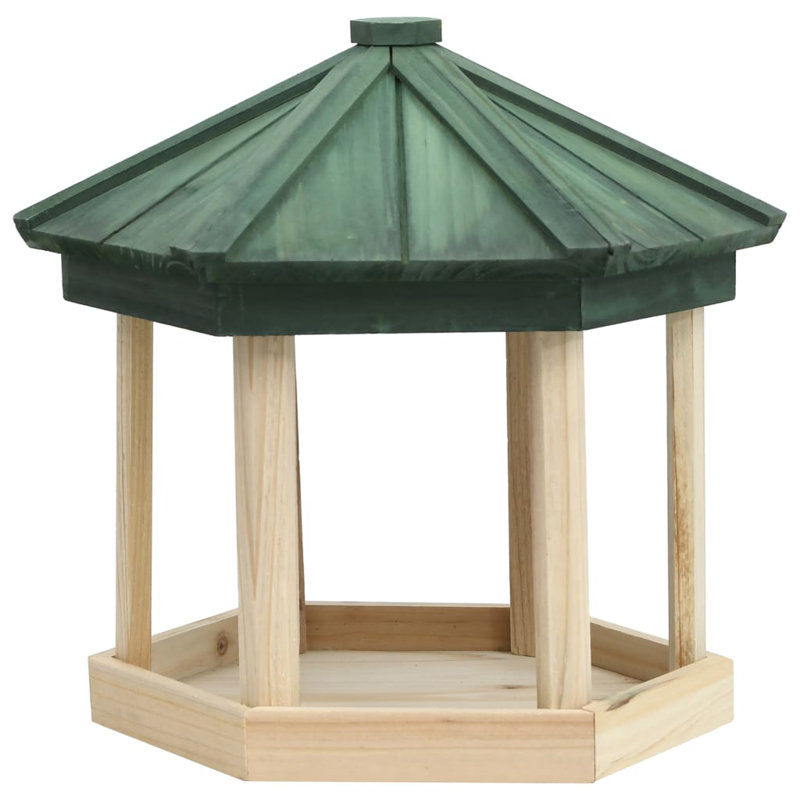 Stanger Wood Freestanding Hopper Bird Feeder