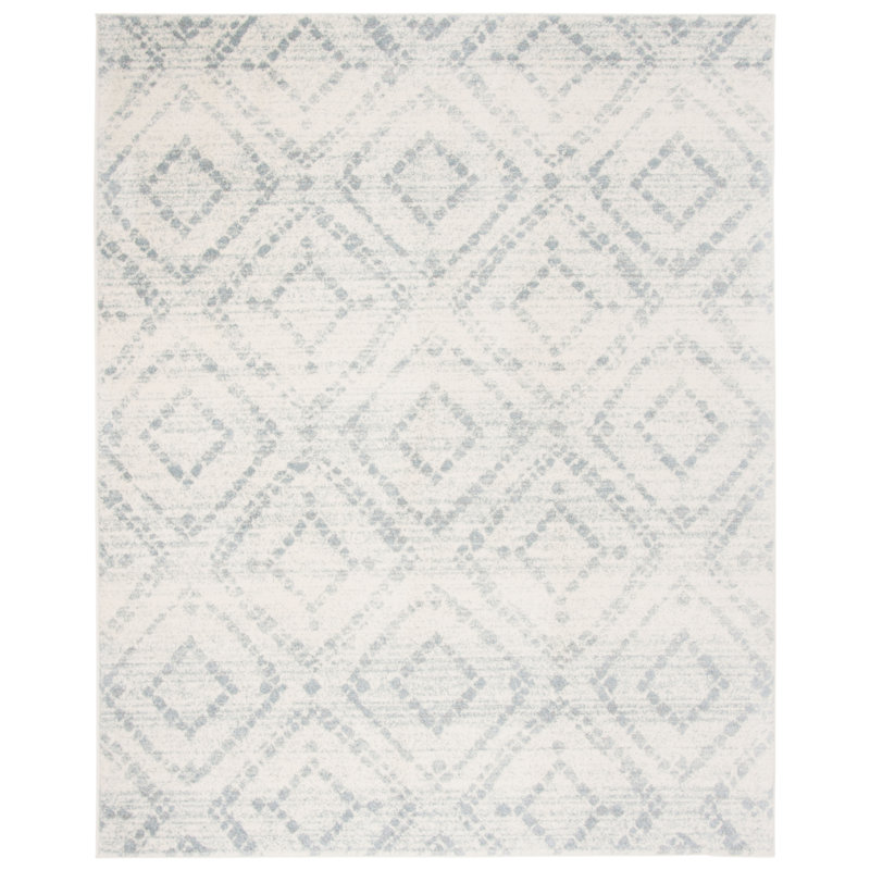 Moroccan Area Rug, Neutral, Square 122 cm