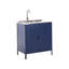 2 Piece Outdoor Kitchen Set with Sink VILAMA Metal Blue