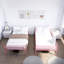 Lit superposé avec échelle et garde-corps haut, capable de se diviser, lit superposé en métal, espace de rangement, silencieux, taille simple sur simple, rose-1815345514