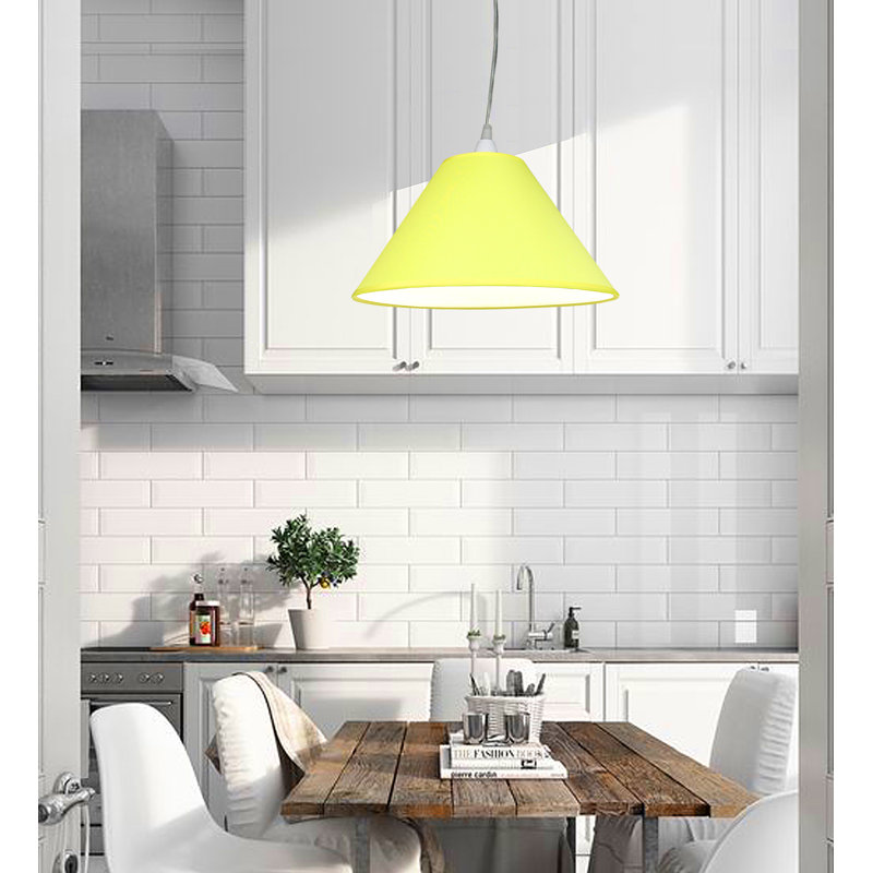 16cm H Cotton Empire Lamp Shade ( Screw On ), Primrose, 22cm H x 35cm W x 35cm D
