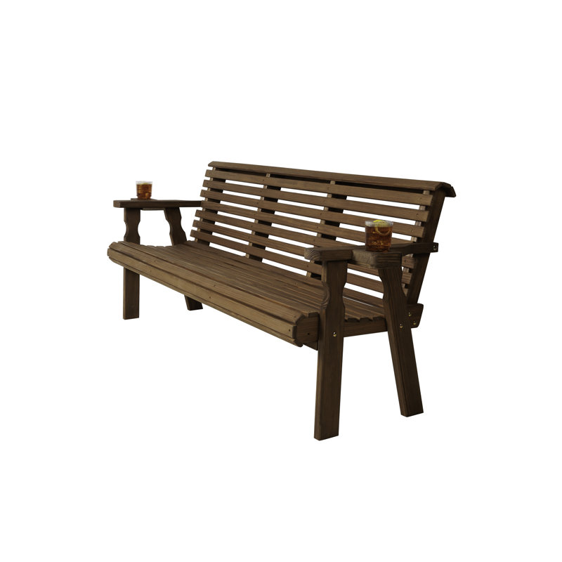 Banc de jardin Amish Casual, Chêne teinté, H 34 po x l 75 po x P 27 po