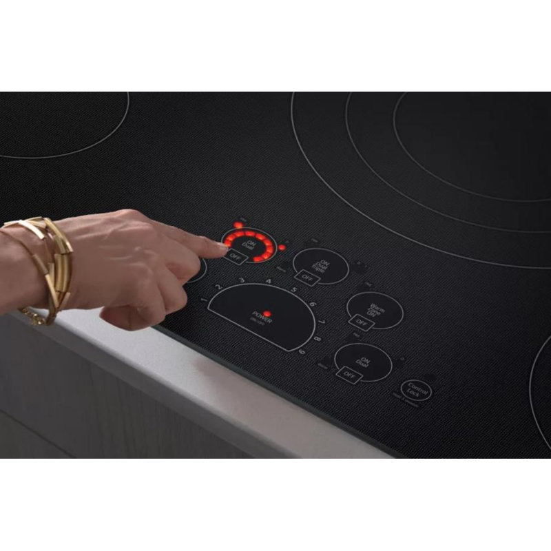 LG 36" Radiant Cooktop, 5 Burner, Black, Energy Star, Black Cerami