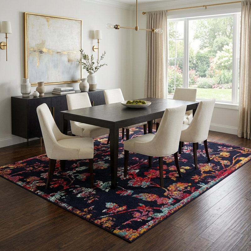 Ornate Lamotte Indoor/Outdoor Area Rug, Round 10'