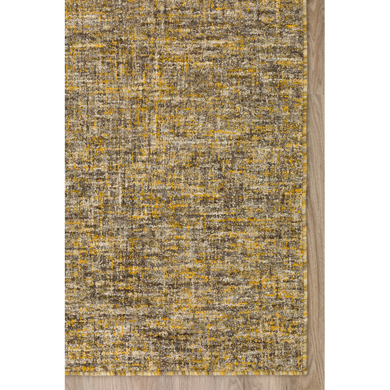 Addison Winslow Active Solid Gold Rug, Rectangle 2' x 3'