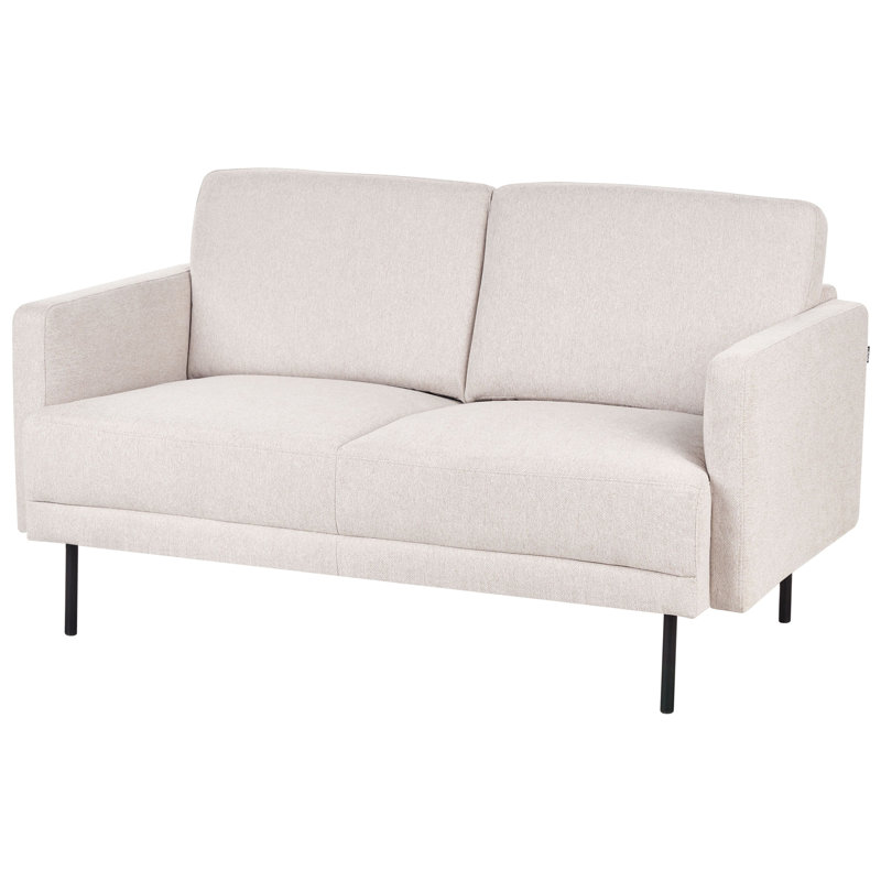2 Seater Fabric Sofa Sulman, Light Beige