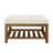 Upholstered  34.25"Square Coffee Table with Beech Wood Shelf and Frame-1281797761