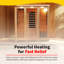 Sauna infrarouge pour 4 personnes HEATWAVE Sonoma