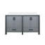Meuble-lavabo double avec comptoir en quartz blanc-1583414084