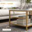Tables basses pour le salon, faux marbre et acier, blanc, tables de chambre magnifiques, structure en acier, 2