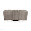 Ensemble de canapé inclinable moderne gris-brun avec canapé 2 pièces, causeuse moelleuse et revêtement en microfibre polie