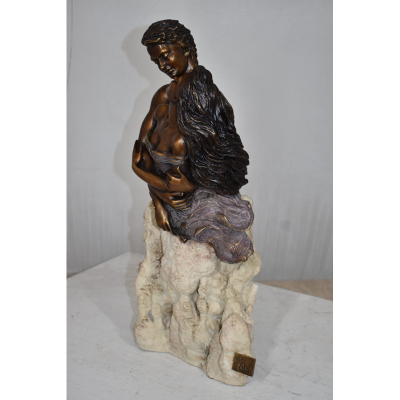 Passion, statue en bronze de la collection Vidal - COA inclus 7 po x 10 po x H 20 po