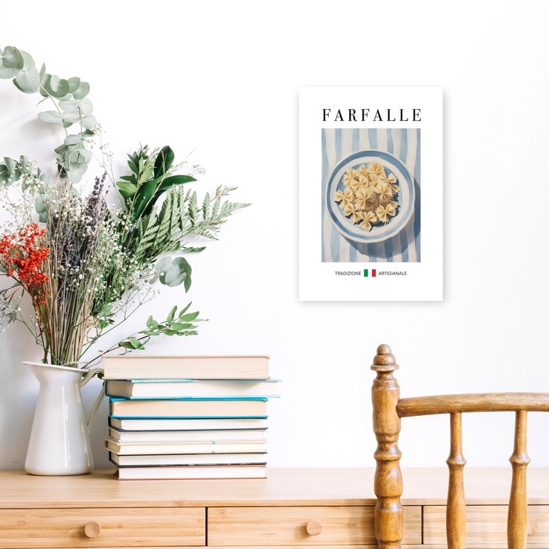 Farfalle Pasta Bowl by Andreas Magnusson - Wrapped Canvas Print, 45.72 cm H x 30.48 cm W