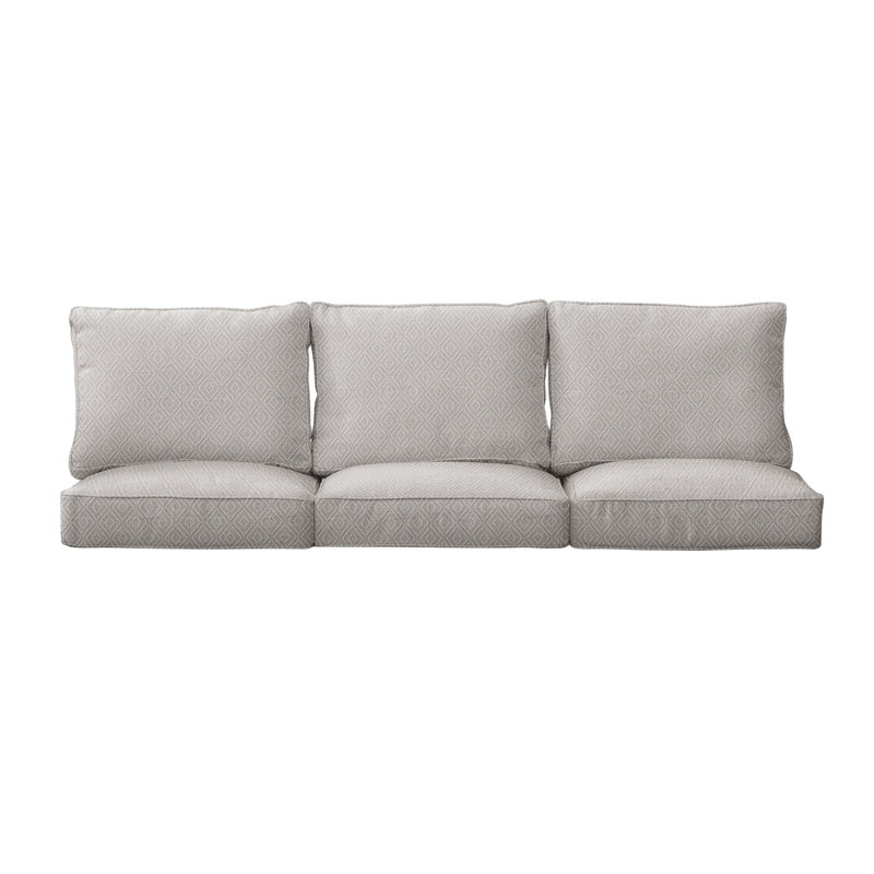 Ensemble de coussins de canapé Sunbrella, L 25 po x P 25 po, Géométrique beige