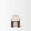 Banc en tissu orme foncé Karina-98239993