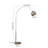75 inch modern arched floor lamp with metal lampshade and weighted marble base