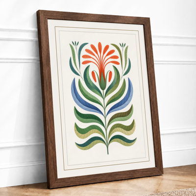 Symmetry in Bloom Botanical - Framed Print