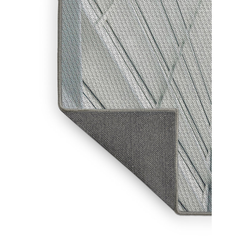Tapis gris Power Loom, Rectangle 4 pi x 6 pi