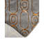 Tapis gris et doré Latitude Run® Colonne Nikica-926701111
