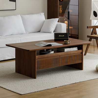 Simple black walnut coffee table
