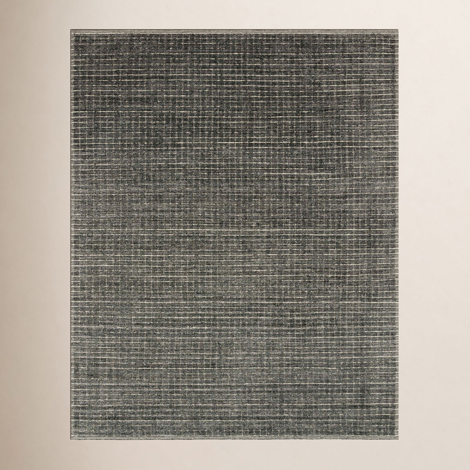 Handmade Gray Rug, Rectangle 8'6" x 11'6"