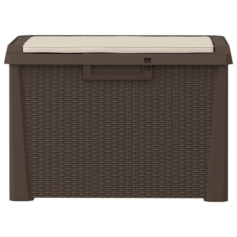 33 Gallons Polypropylene Deck Box, Brown
