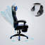 Songmics Adjustable Reclining Ergonomic Faux Leather Swiveling PC & Racing Game Chair with Footrest-50042028