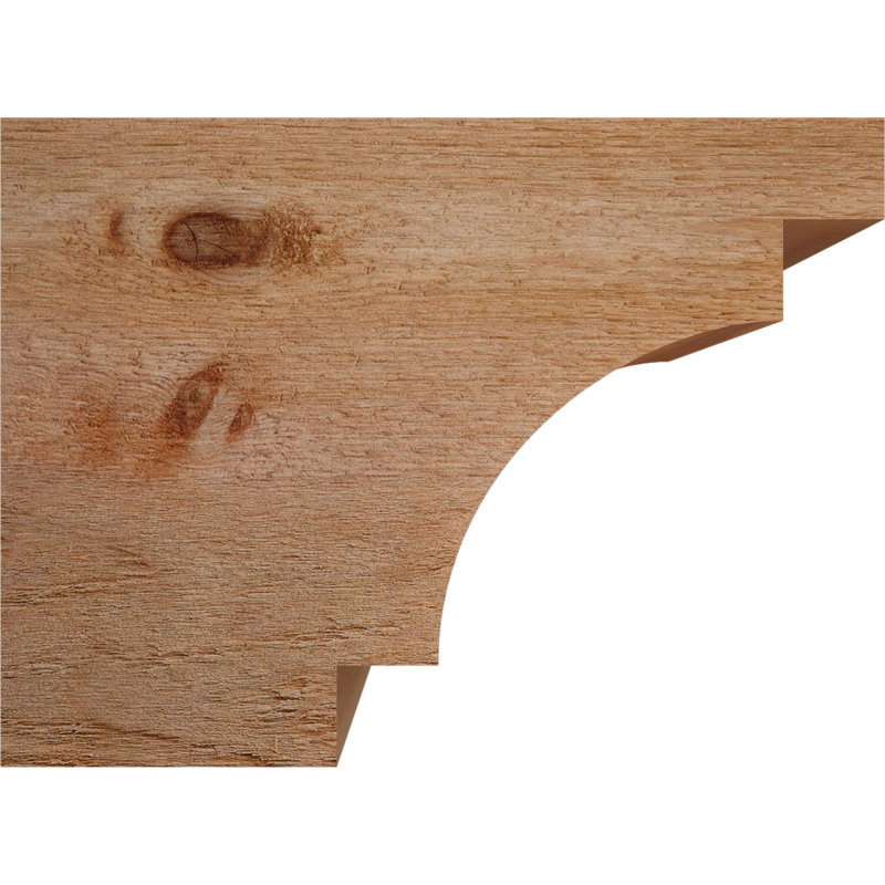Mediterranean Rough Sawn Rafter Tail, Western Red Cedar, 12" H x 16" W x 6" D