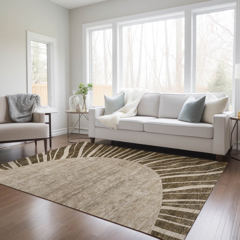 Tapis intérieur / extérieur Ayush, Rectangle 2 pi 6 po x 3 pi 10 po