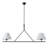 2-Black dimmable iron pendant light