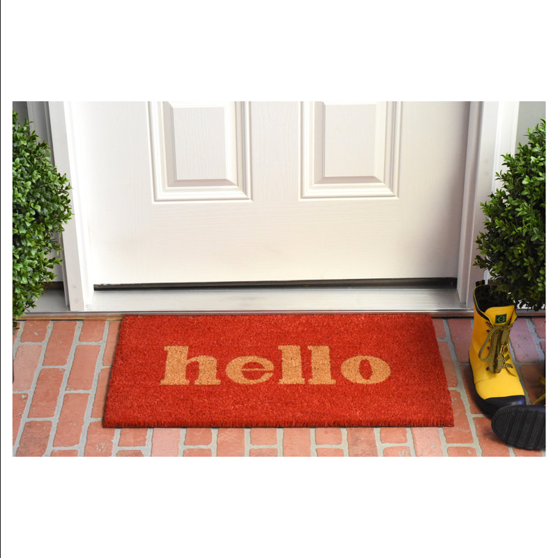 Tapis d'entrée antidérapant Artim, 1 pi 5 po x 2 pi 5 po, Rouge