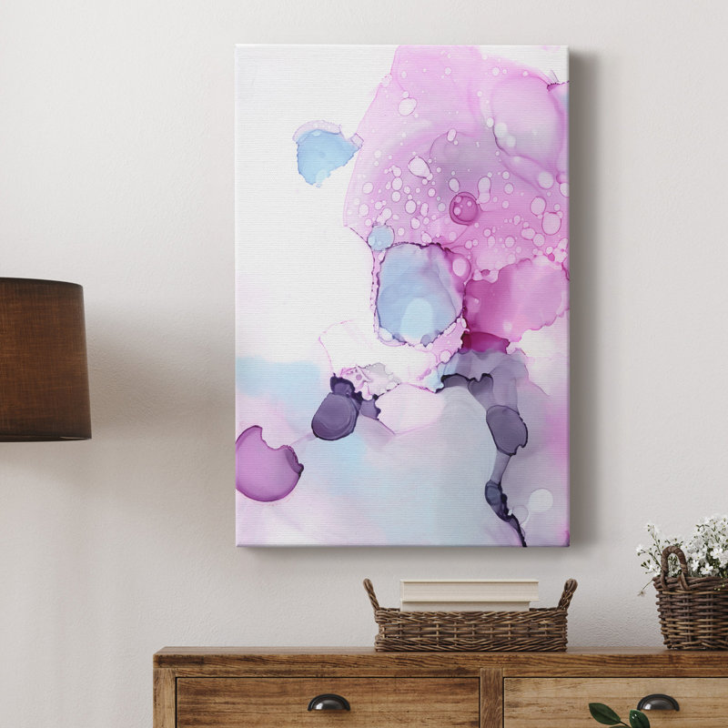 " Fluid Magenta IV " Painting Print, 48" H x 32" W x 1" D