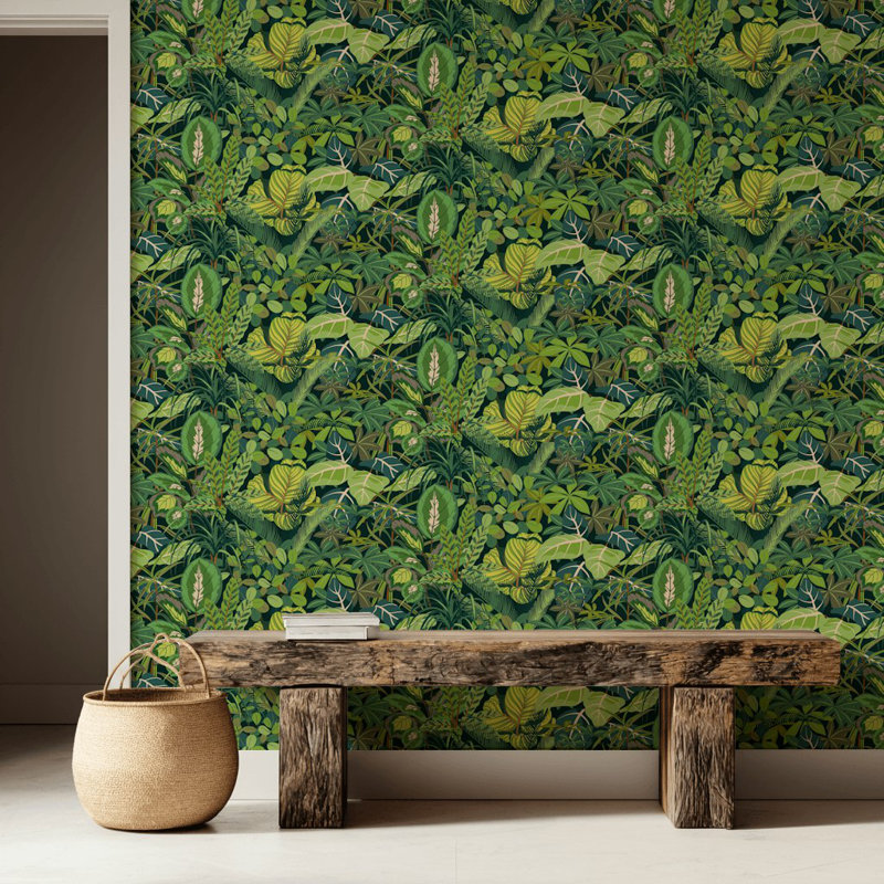 Papier peint botanique feuille Shades Of Green