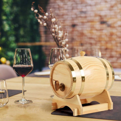 Wooden Wine Barrel Home Decorative Beer Keg Storage