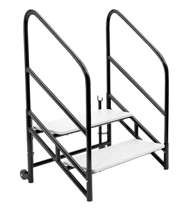Ensemble de scène en panneaux durs de 16 pi x 20 pi, 24 po de hauteur, H 24 po x l 240 po x P 192 po, Gris